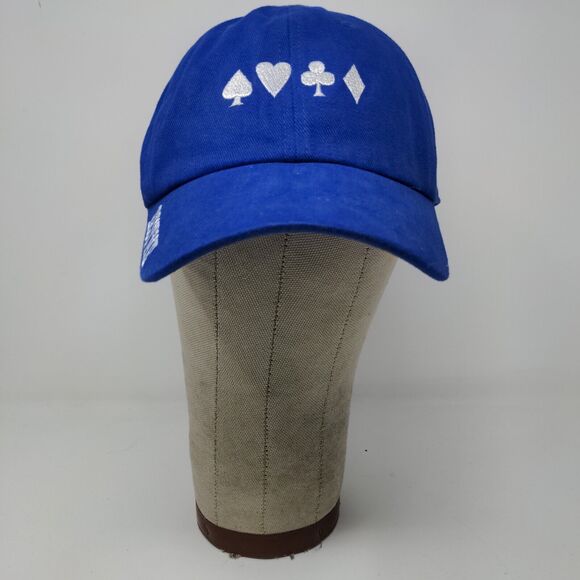 Milwaukee's Best Light Strapback Hat Blue OSFA Embroidered Logo Cards Poker - Picture 2 of 13